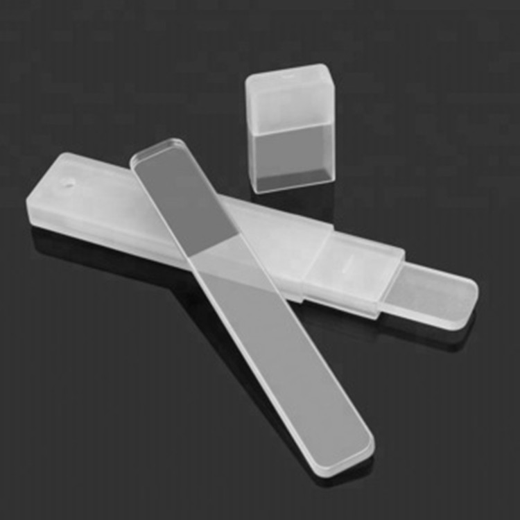 Professional Private Label Custom Durable Nano Glass Nail Buffer File Shiner Manicure Glass Nail File with Case