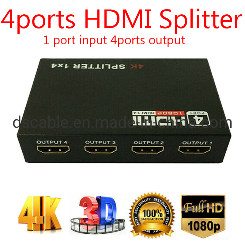 Разветвитель HDMI 1x4 на 4 порта, 4K 3D