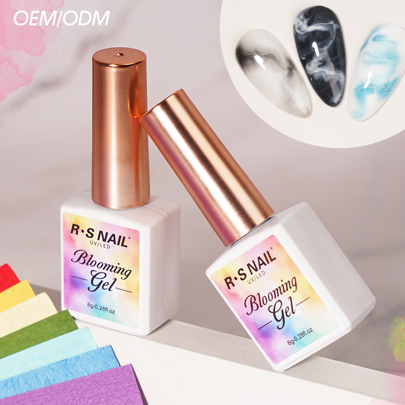 2025 New Arrival UV Blooming Gel Nail Polish for Nail Art Clear Blooming Nail Polish Gel