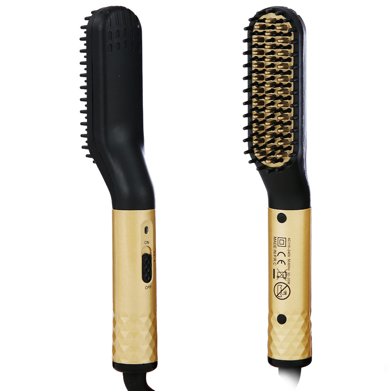 Cross-Border New Mini Men's Electric Beard Styling Comb Men's Beard Straightener Beard Straightening Comb Amazon