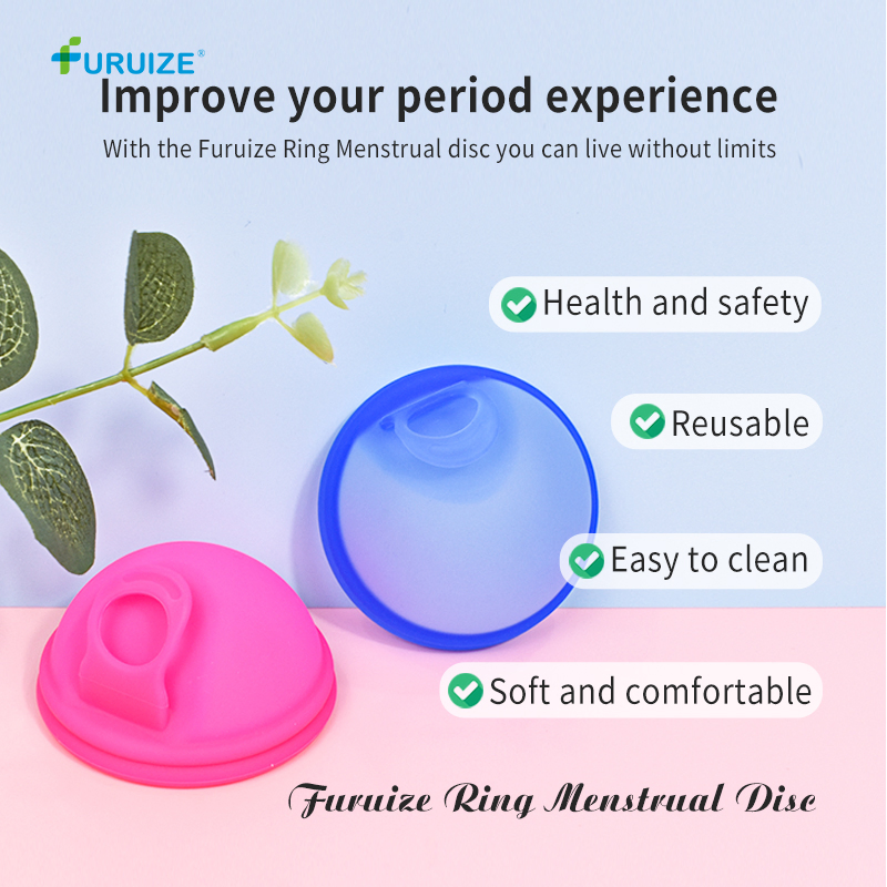 Coletor Menstrual Custom 100% Medical Silicone Copa Lady Period Menstruation Disk Menstrual Disc