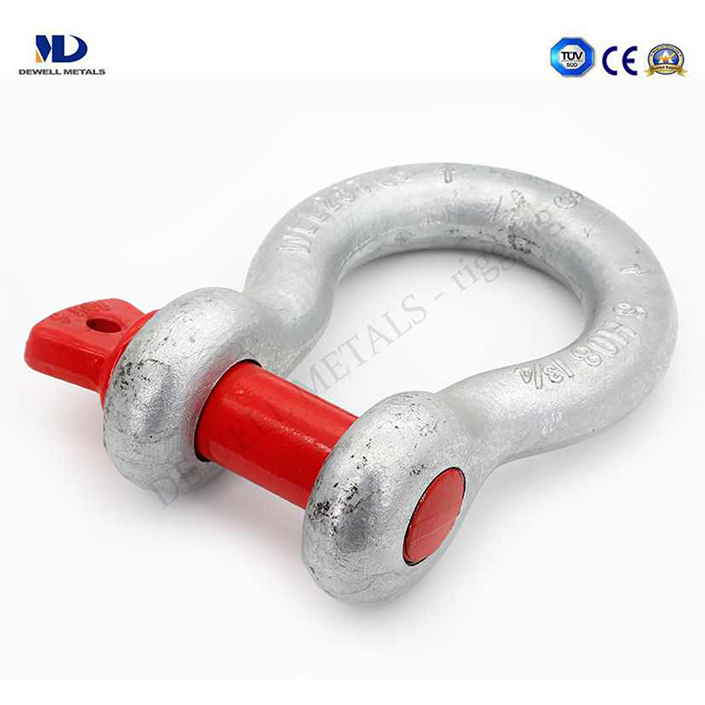 Hot Dipped Galv. G2130 U. S Type Drop Forged Bow Anchor Shackle