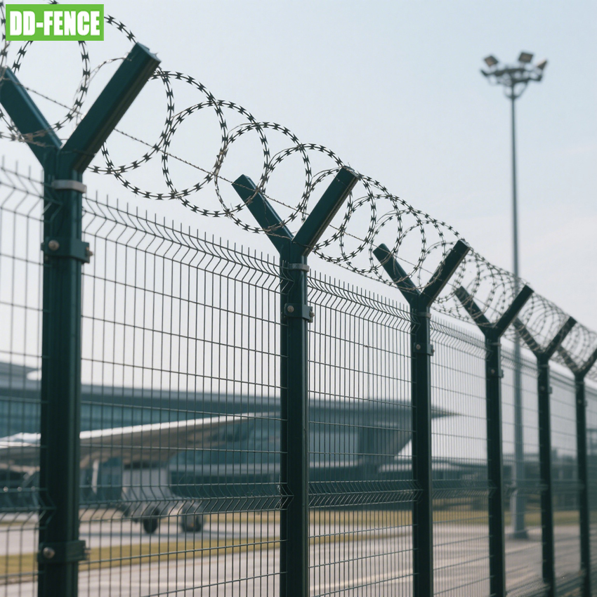 High Quality Galvanized Security Barbed Wire Farm Prison Airport Fence Prices
