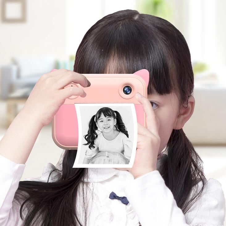 Digital Mini Toy Kids Cameras 2.4 " IPS HD Portable Fun Fast Instant Printing camera Infantil