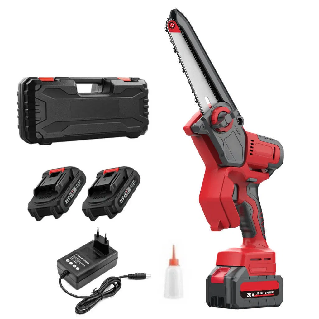 Auto Oiling Tool-Free Brushless Electric Cordless Battery Chainsaw Hand Held Cordless Chain Saw Mini Chainsaw with LCD