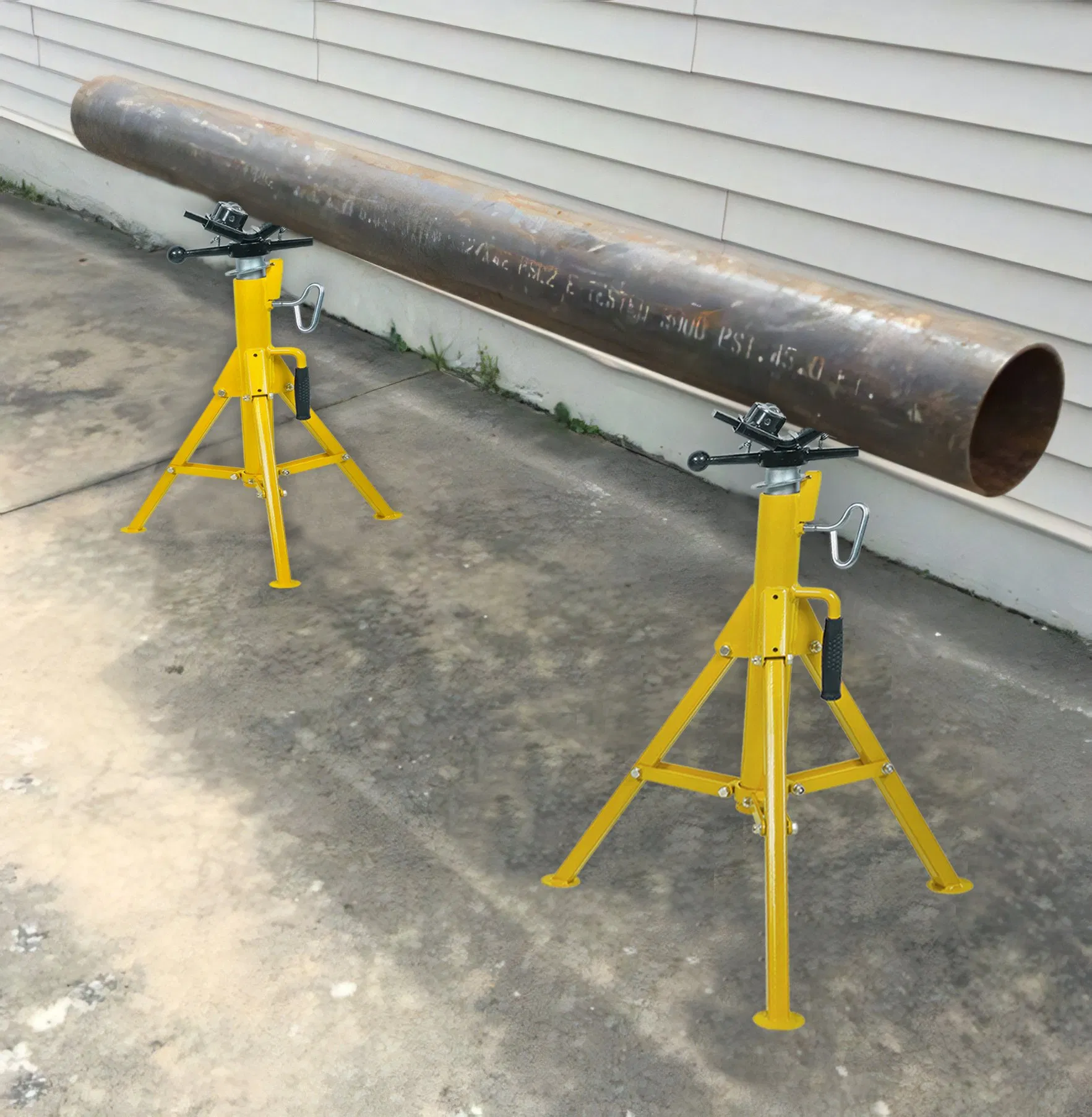 Трубная стойка-домкрат с 4 шариками для труб от 12 дюймов