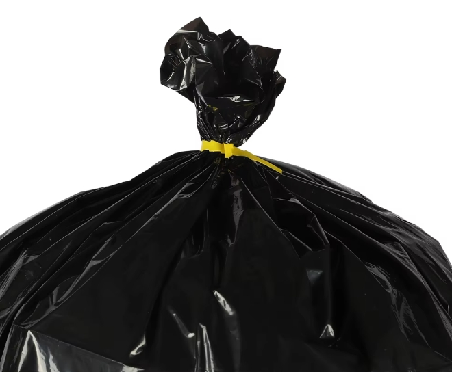 China Manufacture Cheap Biodegradable Plastic Garbage Bags Heavy Duty Black Plastic Bin Liner Bag