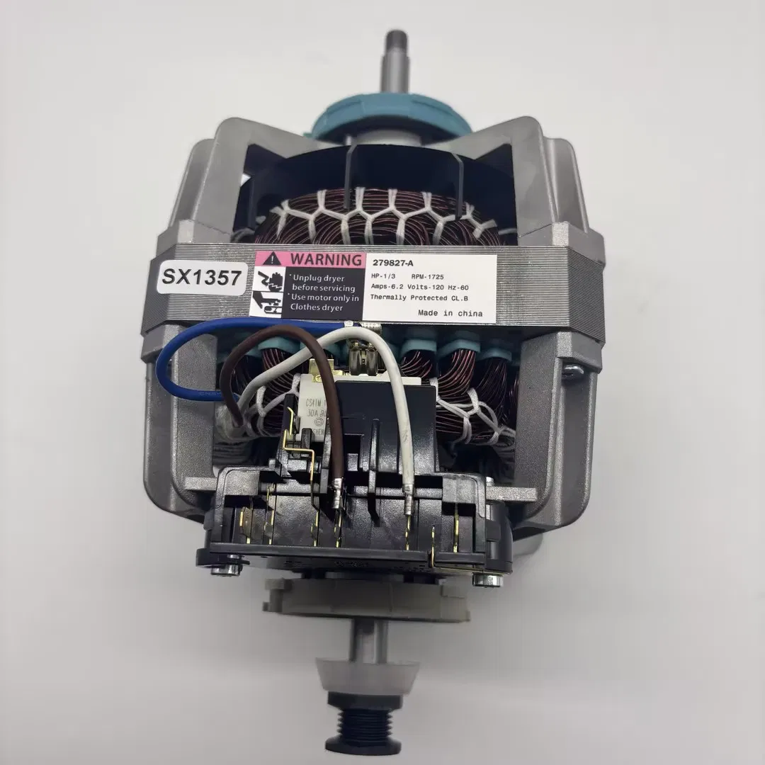 Tumble Dryer Motor 279827-a 120V 60Hz Clothes Dryer Spare Parts
