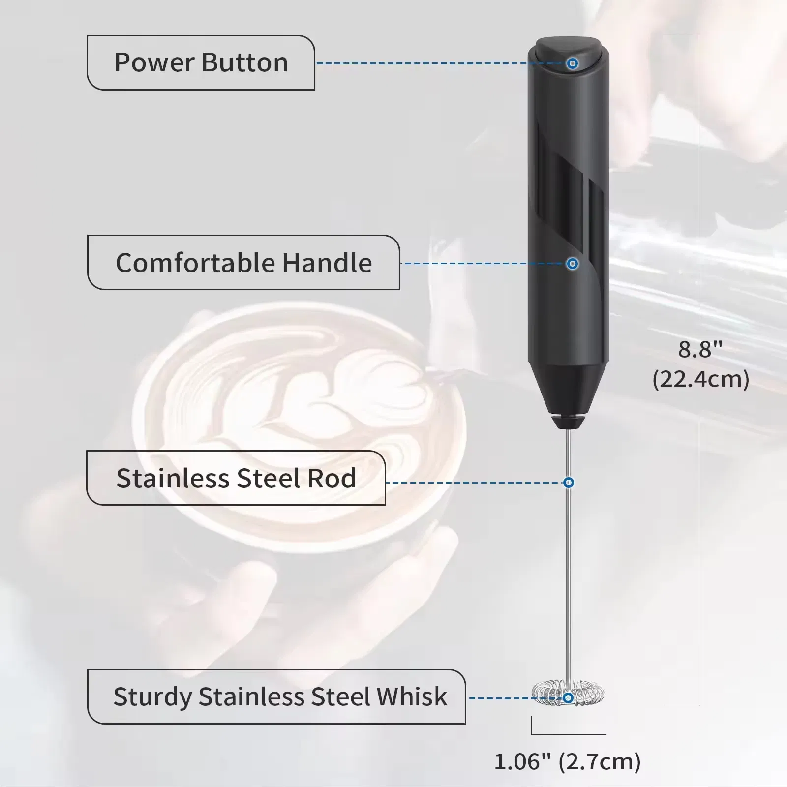 Rechargeable Coffee Electric Frother Best Electric Milk Frother 2025