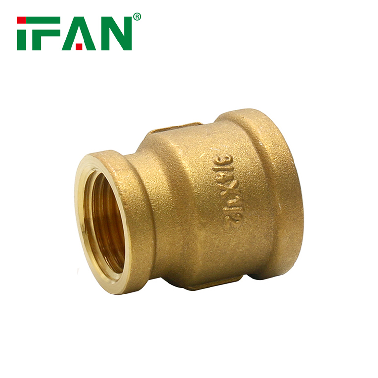 Ifan Good Quality Brass Pipe Fitting Reducing Coupling Brass Fitting