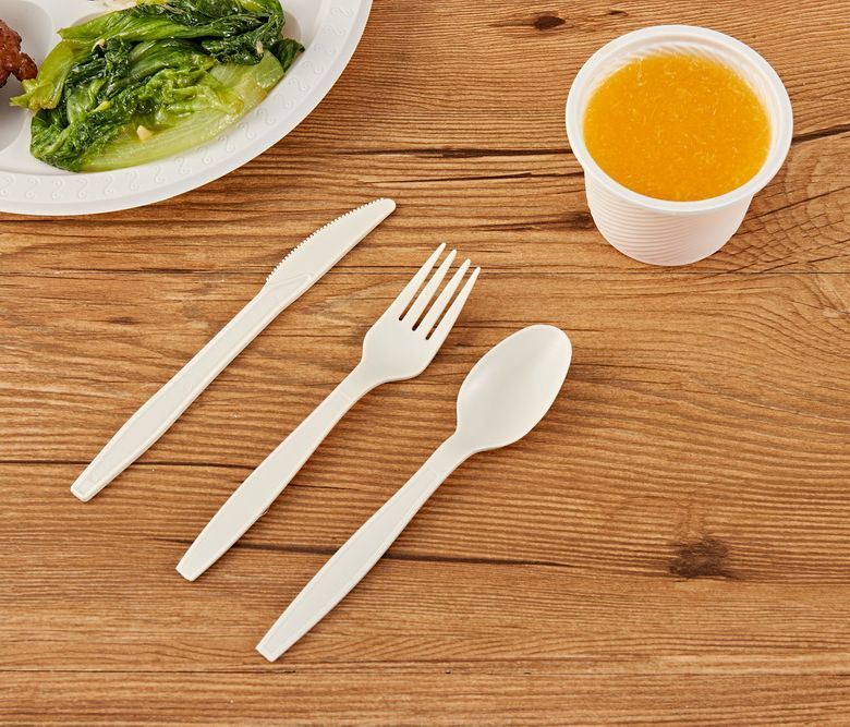 Wholesale Heavy Simple Biodegradable Food-Grade Psm Disposable Cutlery Forks