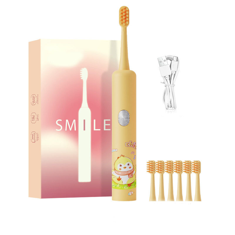 ATO Charging Soft Bristle Children Tooth Brush Waterproof Tooth Caring Electric Toothbrush