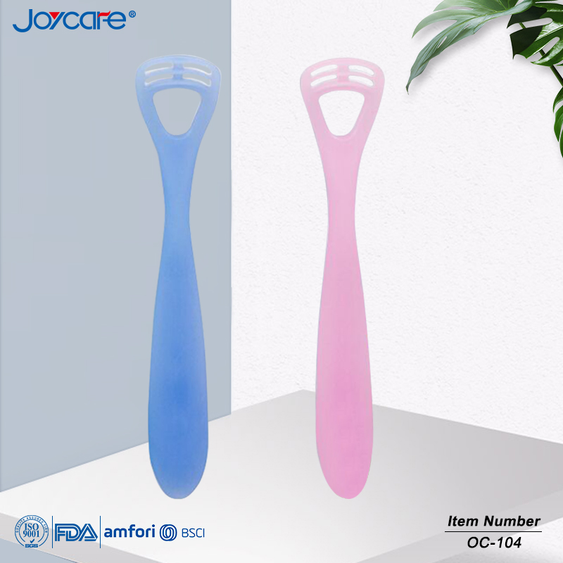Gentle Silicone Tongue Cleaner with Foldable Handle Design