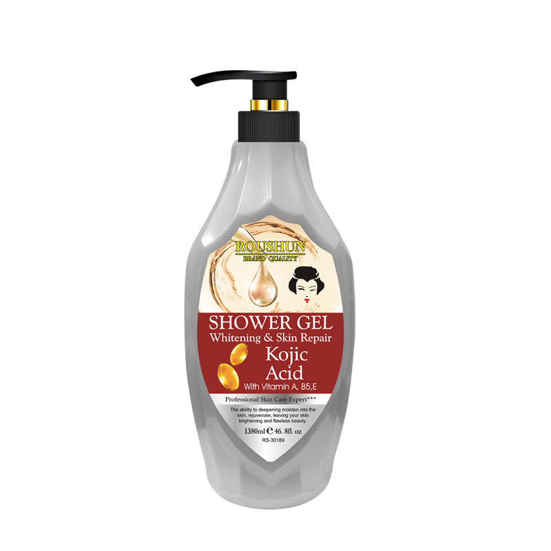 Kojic Acid Shower Gel Body Wash Skin Whitening Moistening Skin Bath Care Customize Roushun