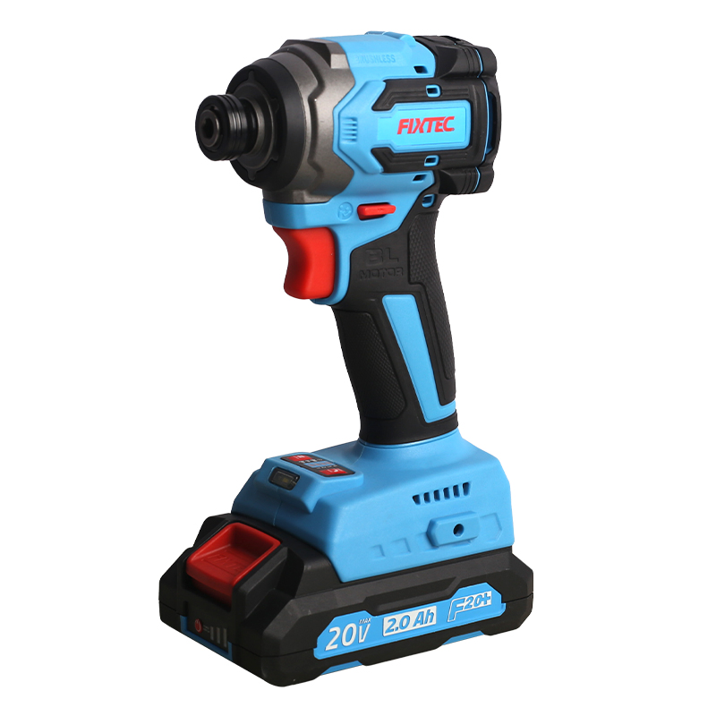 Fixtec Chargeable Battery Best Electric Impact Power Drills Lightweight Adjustable Torque 20V Cordless Brushless Impact Driver