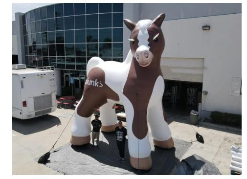 2023 New 25 FT. Giant Inflatable Mascot Horse Splunk