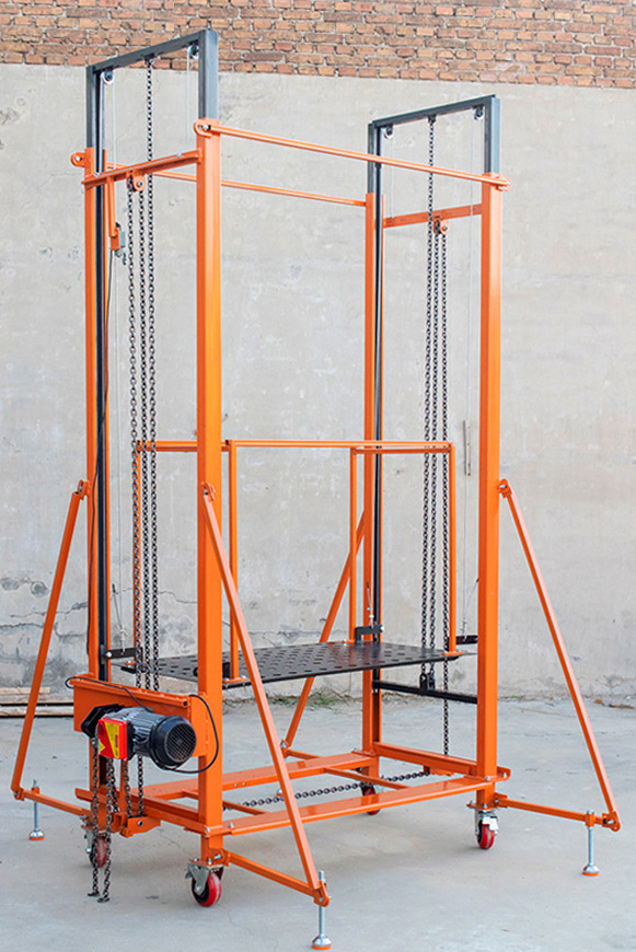 Wireless Remote Control Lift Small Mobile Elevating Platform for 500 Kg Construction Site Electric Scaffolding