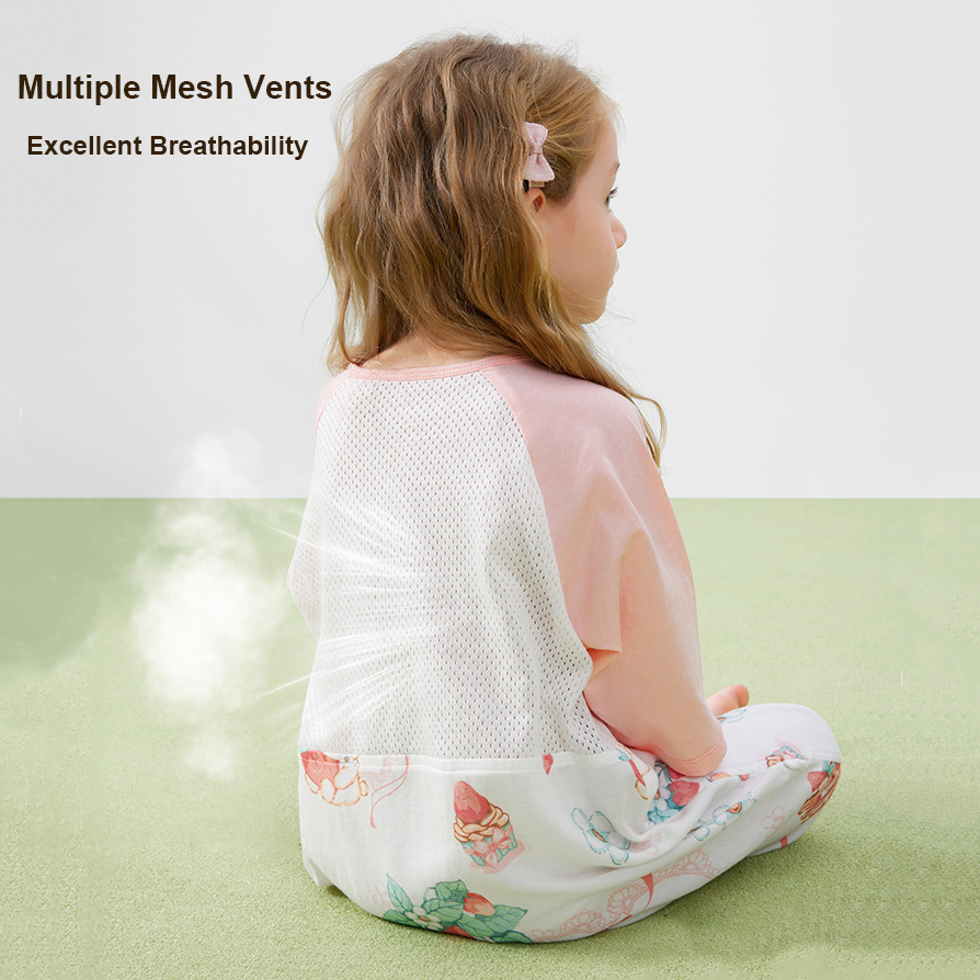 Premium Baby Sleeping Bag OEM Durable Cotton Blend 3/4 Sleeve Ventilated Sleep Sack for Kids Home Use