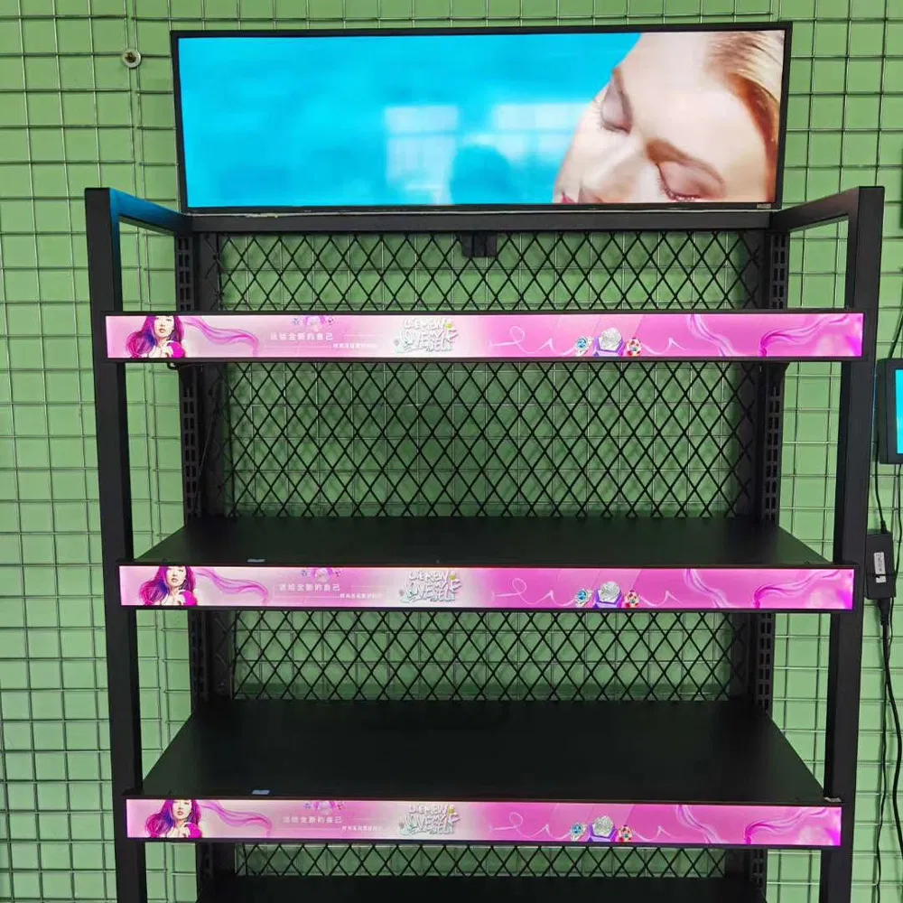 Stretched Bar LCD Display Ultra Wide Shelf Edge Digital Signage Strip Screen