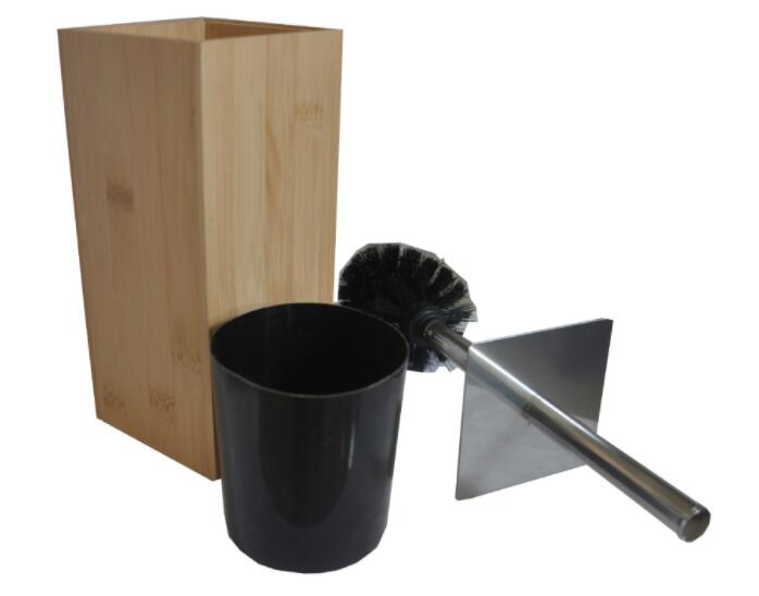 Набор для туалета: ершик и держатель из бамбука и нержавеющей стали