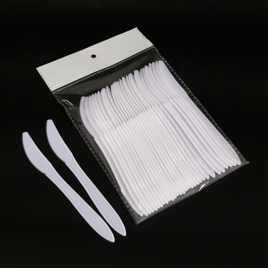 Hot Selling Medium Weight Flatware Disposable PP Plastic Cutlery 2.5g