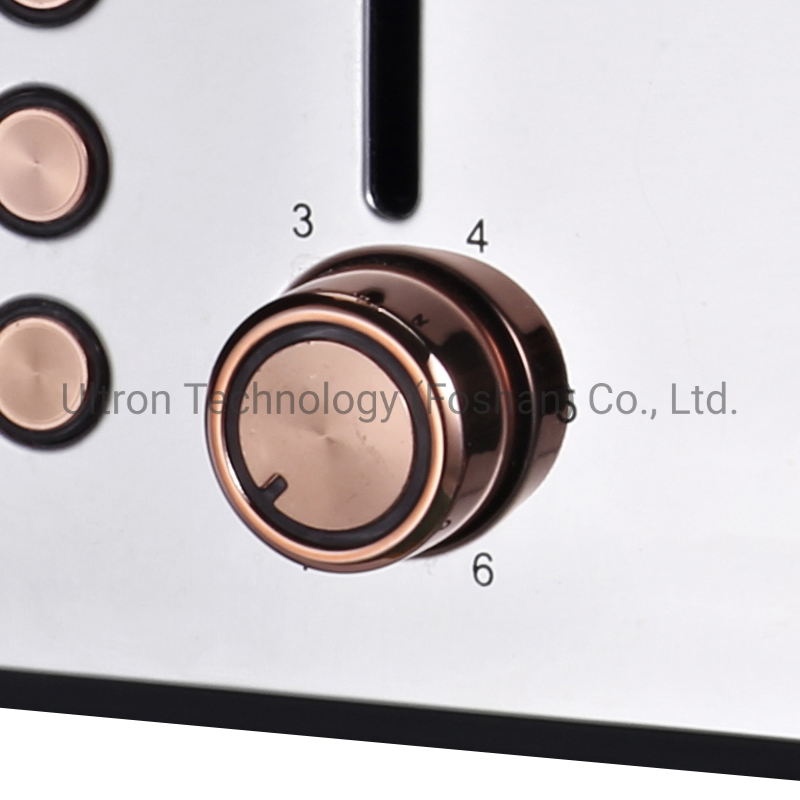 High Quality Marble Painting 2 Slice Bread Toaster Made of Stainless Steel