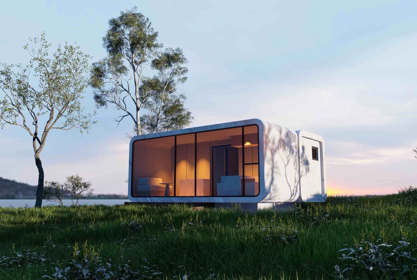 Prefab House to Work in Apple Cabin Custom Modular Design with Bathroom