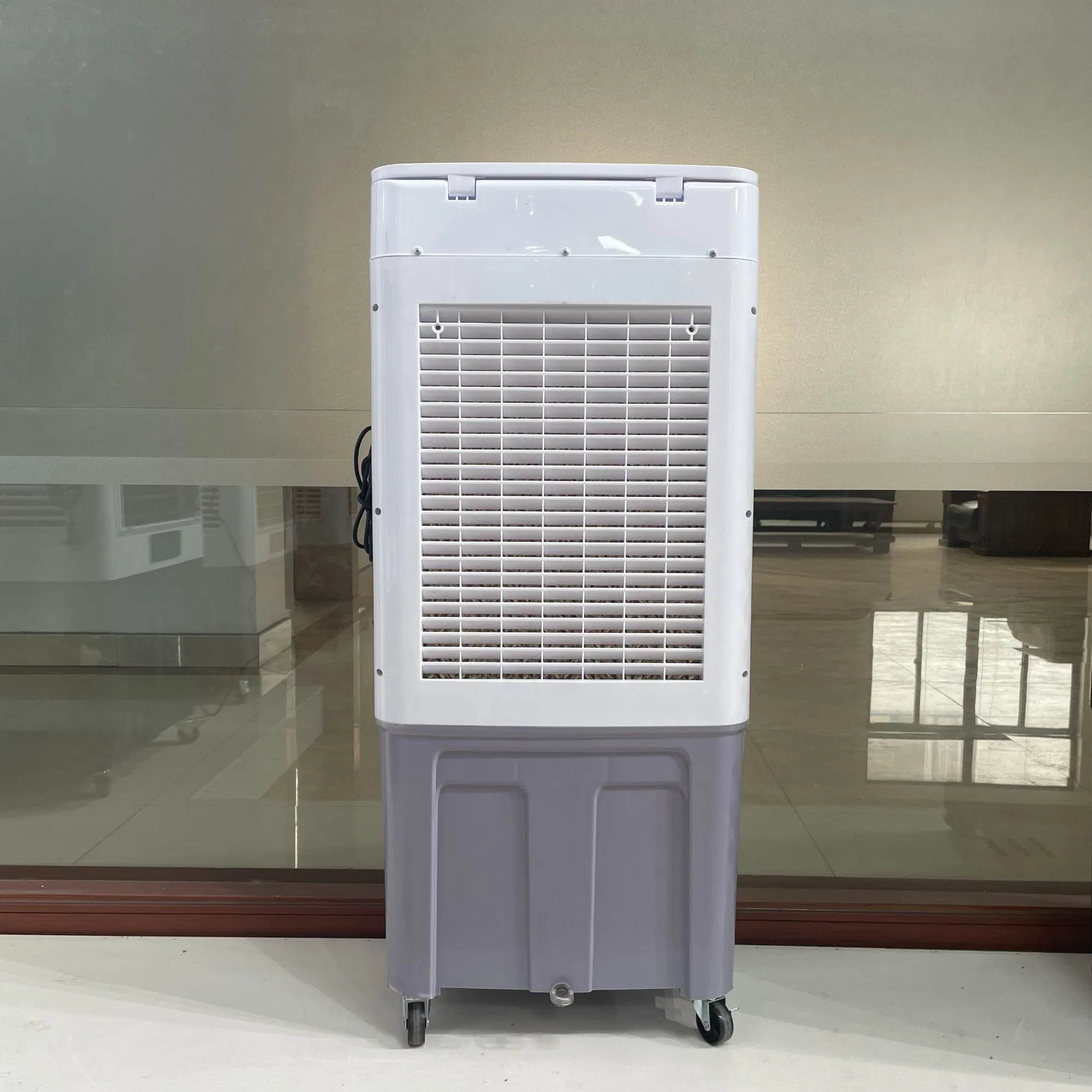 Hot Sale Water Cooling Indoor Floor Air Cooler with Glass Top Cover