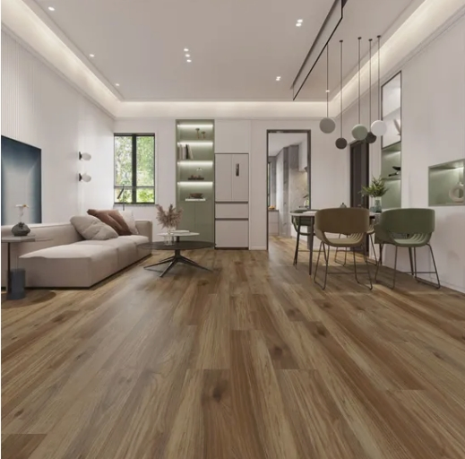 Прямослойная антискользящая ПВХ-плитка 8мм под дерево