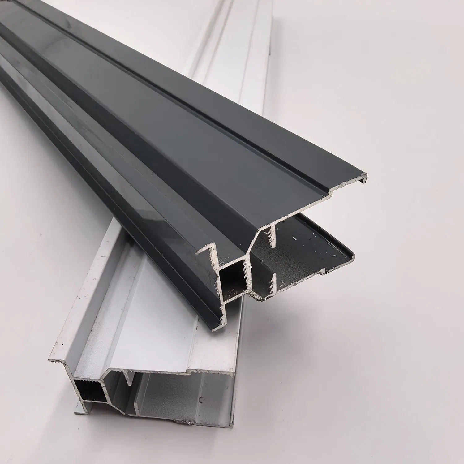Two-Tone Aluminum Curtain Rail for Stylish Dual-Layer Systems