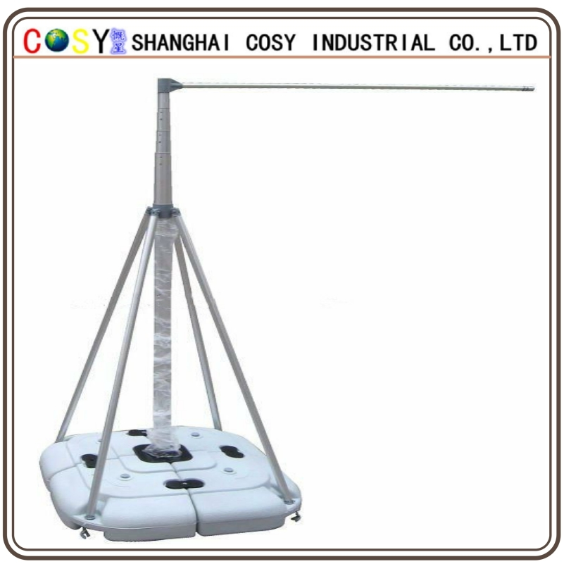 Water Cross Base Flying Banner with Outdoor Flag Pole Stands