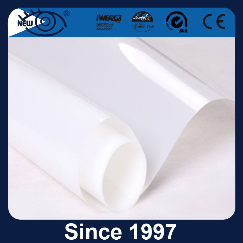 Heat Resistant One Way Vision Glass Reflective Green and Silver Building Window Film