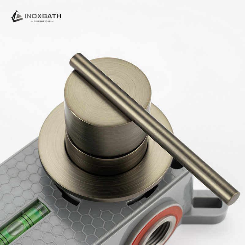 Wall Mounted Concealed Basin Mixer Tap, Single Lever Stainless Steel Faucet for High-End Residential and Hotel Projects