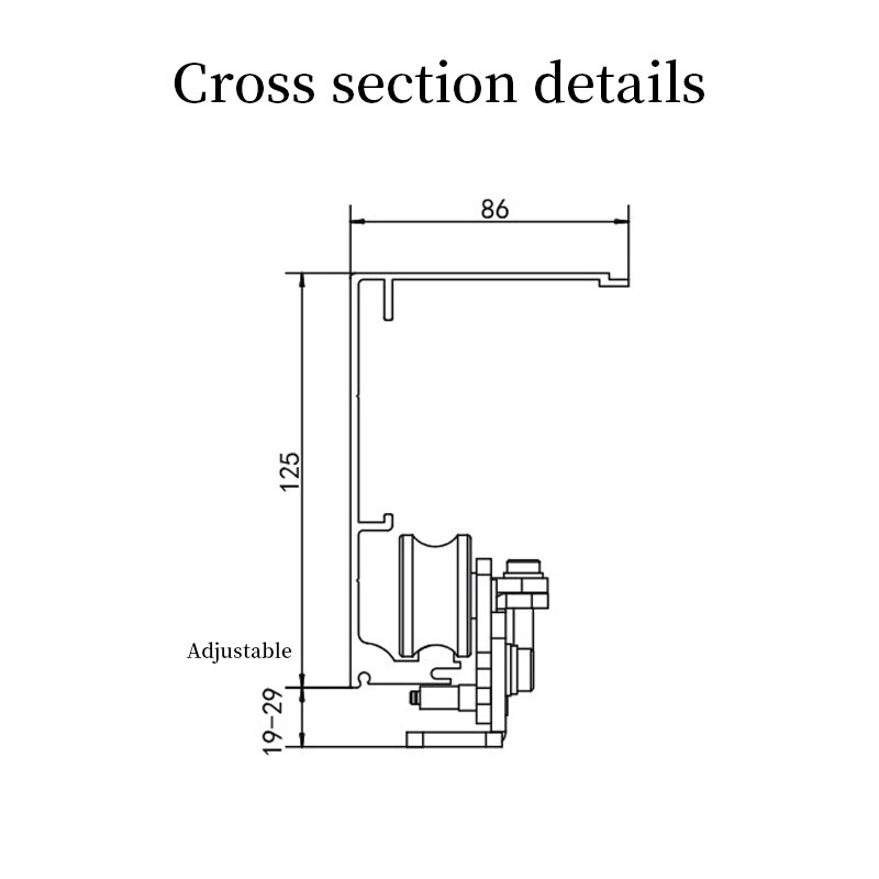 Netfun Hh150 LED Displaytypical European Design Automatic Sliding Door Operator