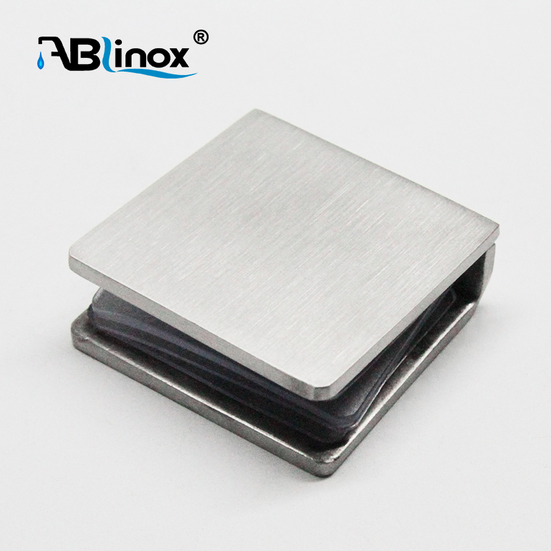 Glass Fitting Square Polish Wall Mount Glass Clip Glass Clamp