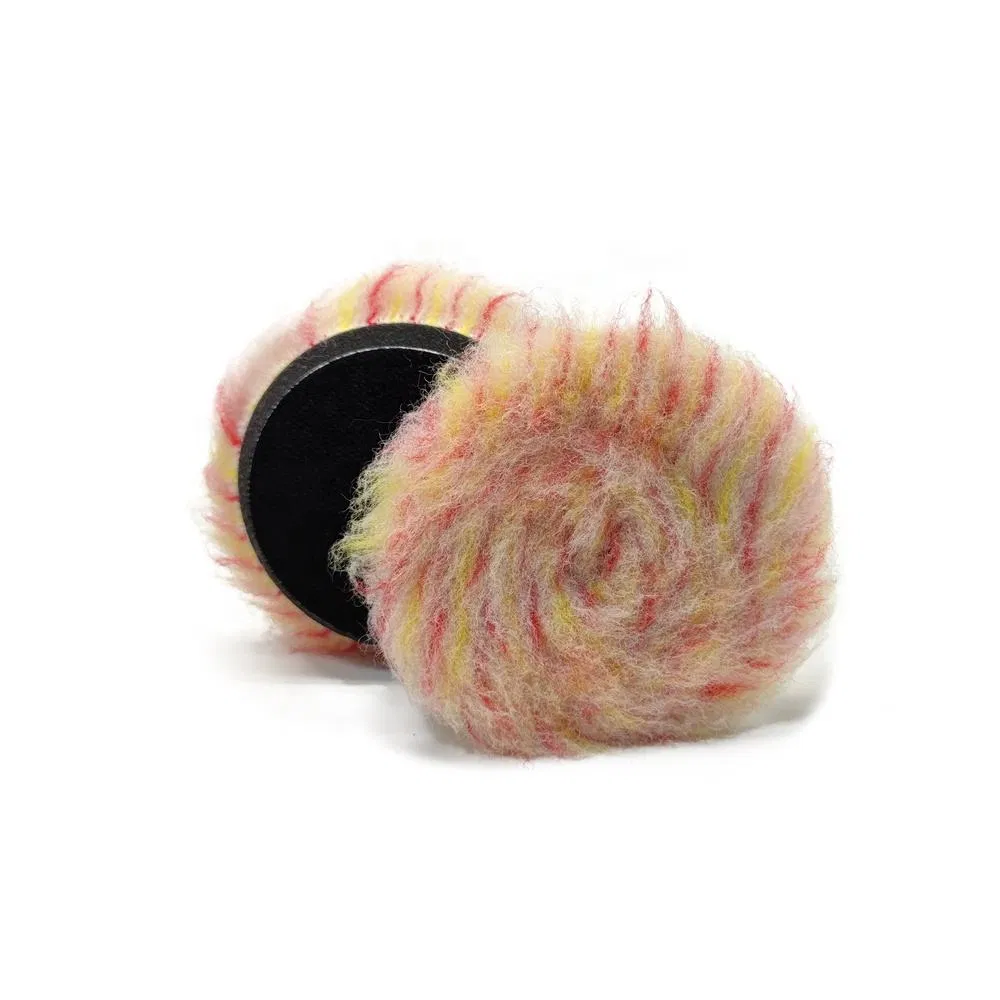 Shineopen Heavy Duty New Double or Triple Colors Durable Wool Polishing Buffing Pads Disc.