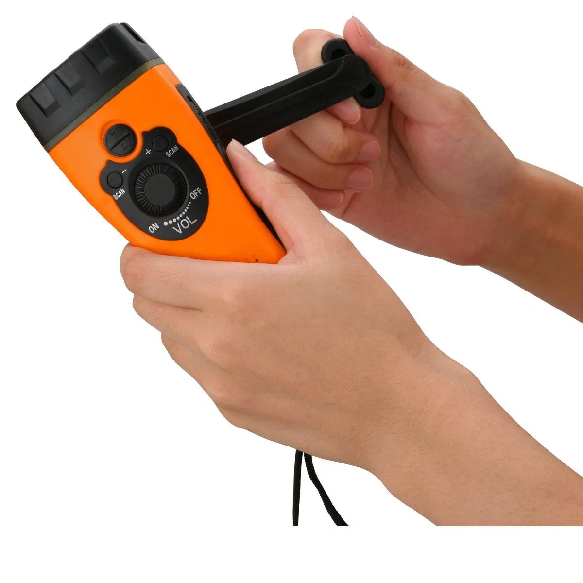 Ручное радио-динамо с фонариком и зарядкой