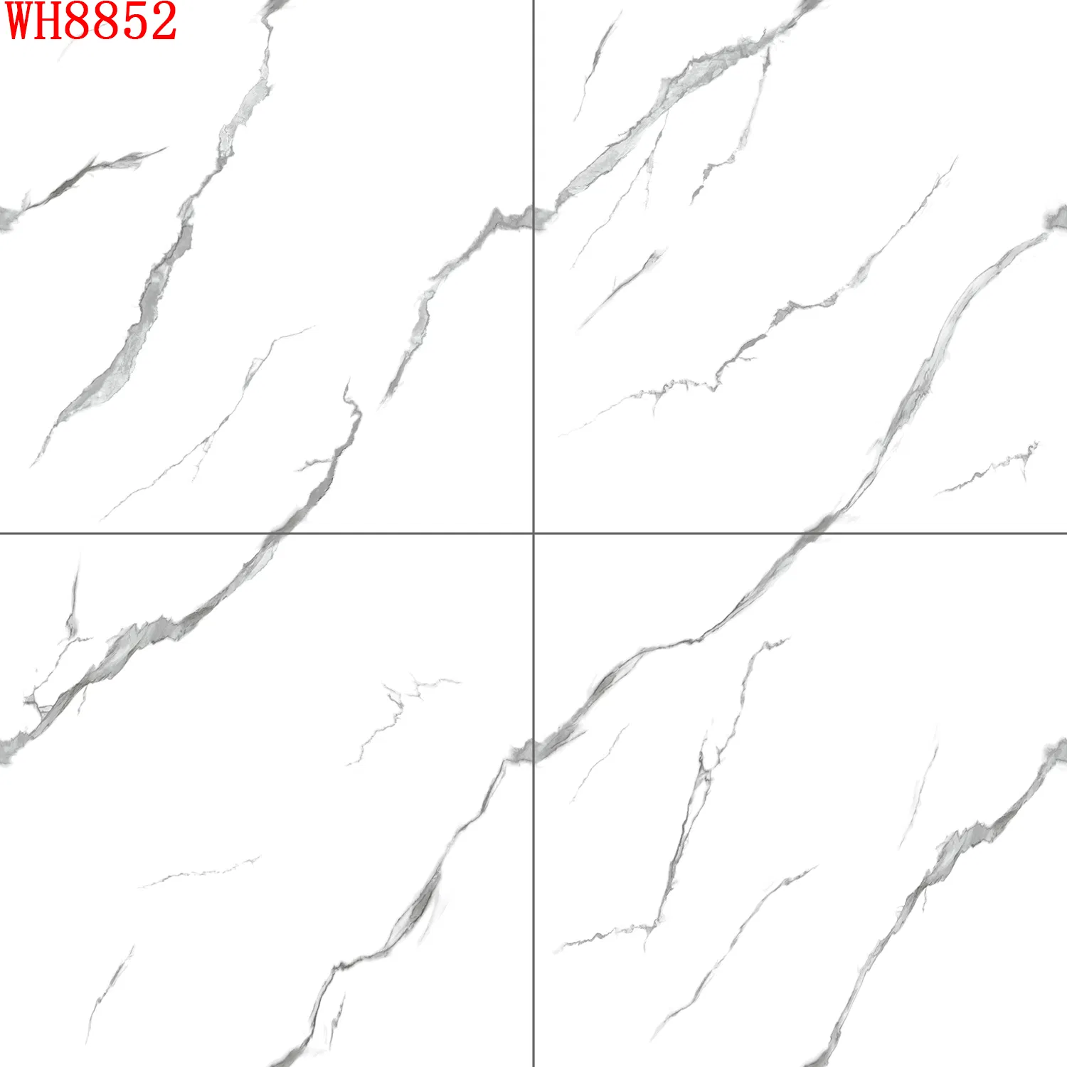 Полированная плитка 60x60 см Carrara White для пола и стен