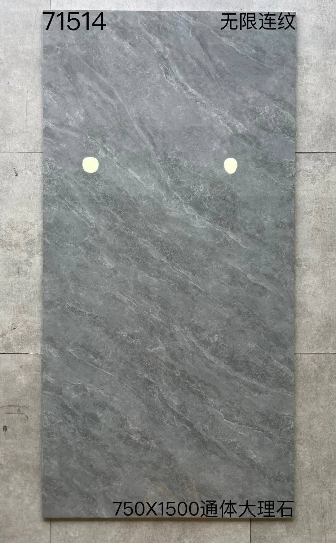Premium Glossy Firebrick Full Body Tiles 750X1500mm High Quality Floor Tiles for Living Room Villa Hotel Use