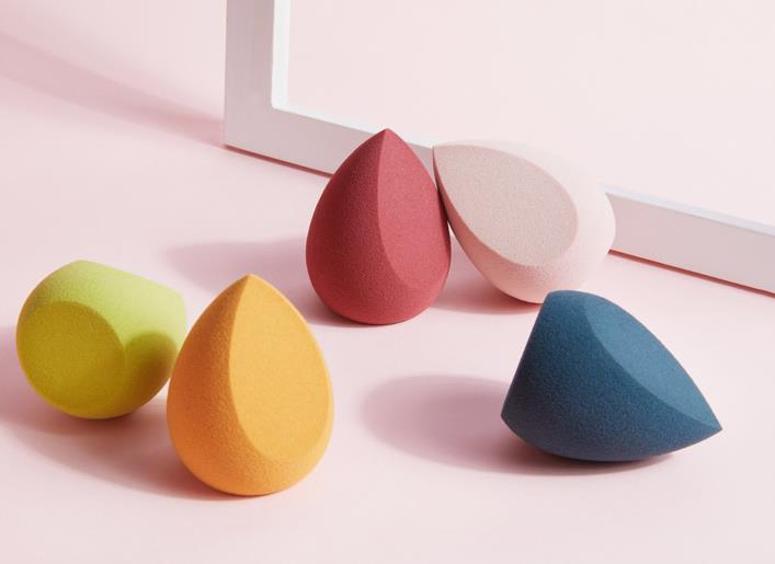 Super Soft Love Beautiful Makeup Egg Dry and Wet Dual-Use Not Eat Powder Sponge Makeup Puff Set