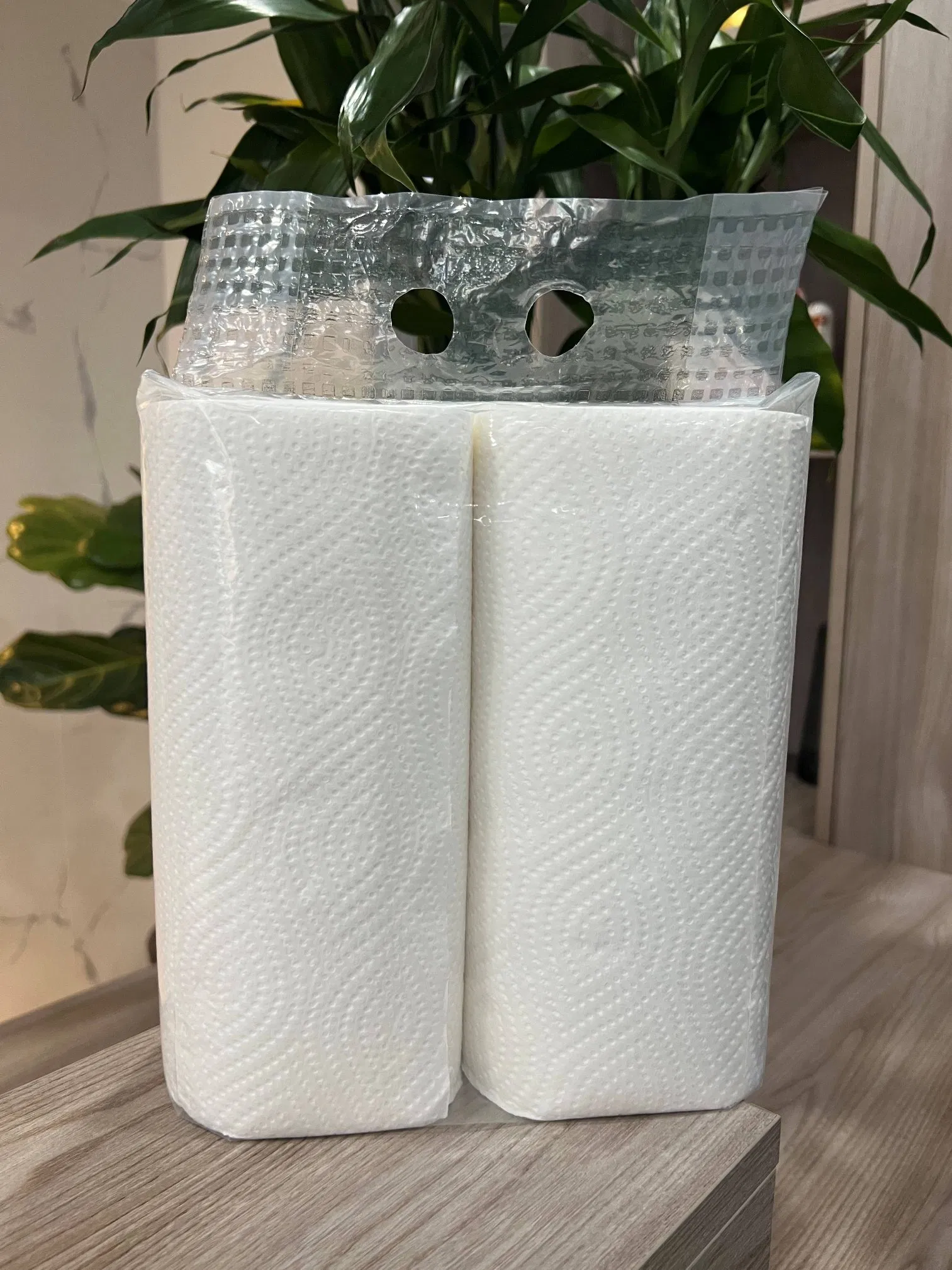 Double Layer High Quality Biodegradable Embossed Tissue Kitchen Paper