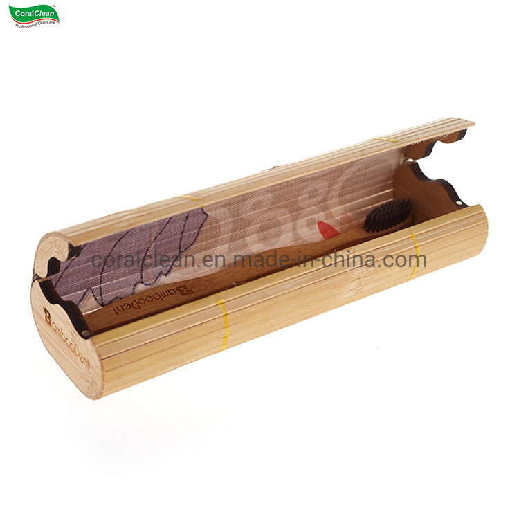 Natural Eco Friendly Travel Bamboo Tube Stand Cover Bamboo Toothbrush Cover Case
