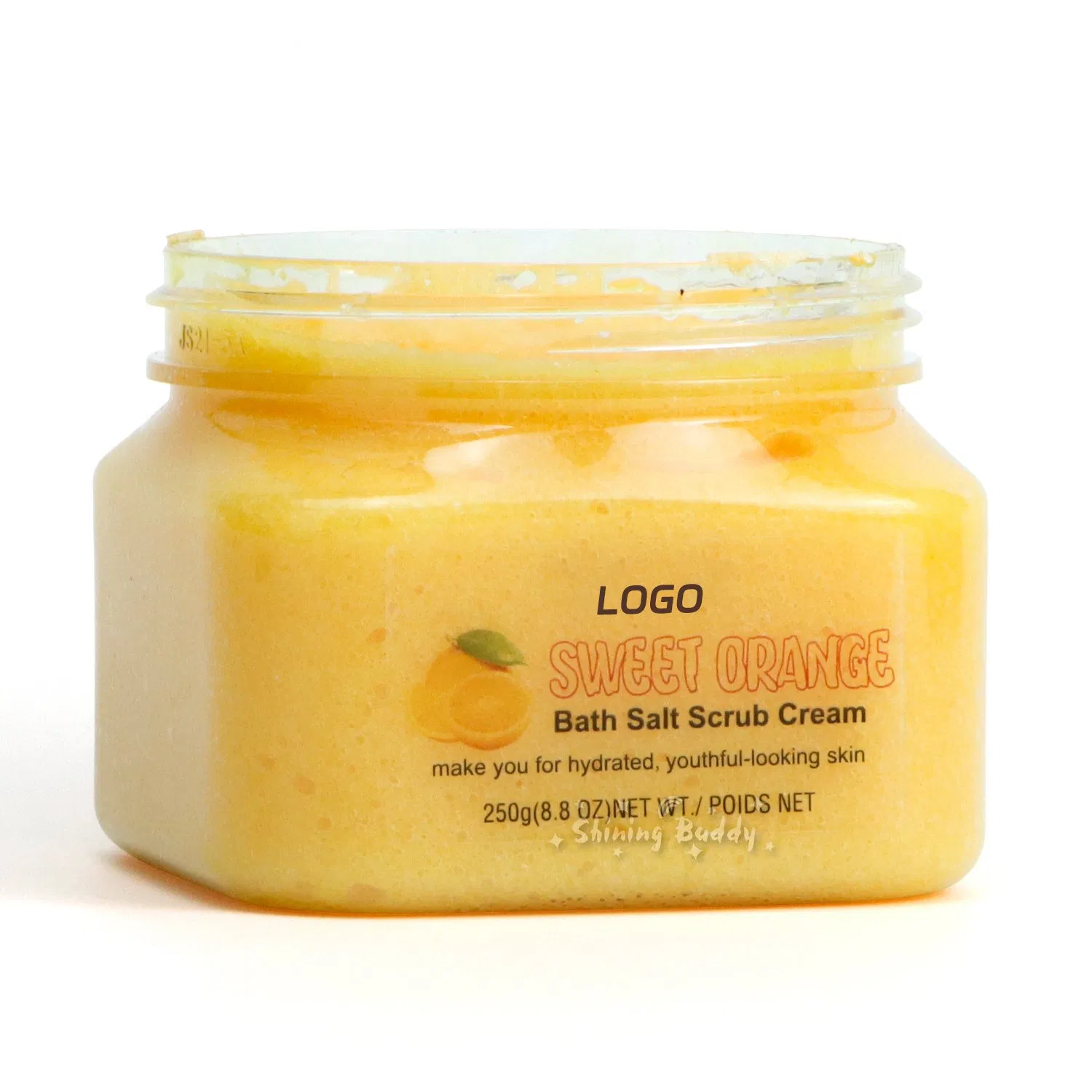 Nourishing Custom Logo Body Scrub with Invigorating Orange Fragrance