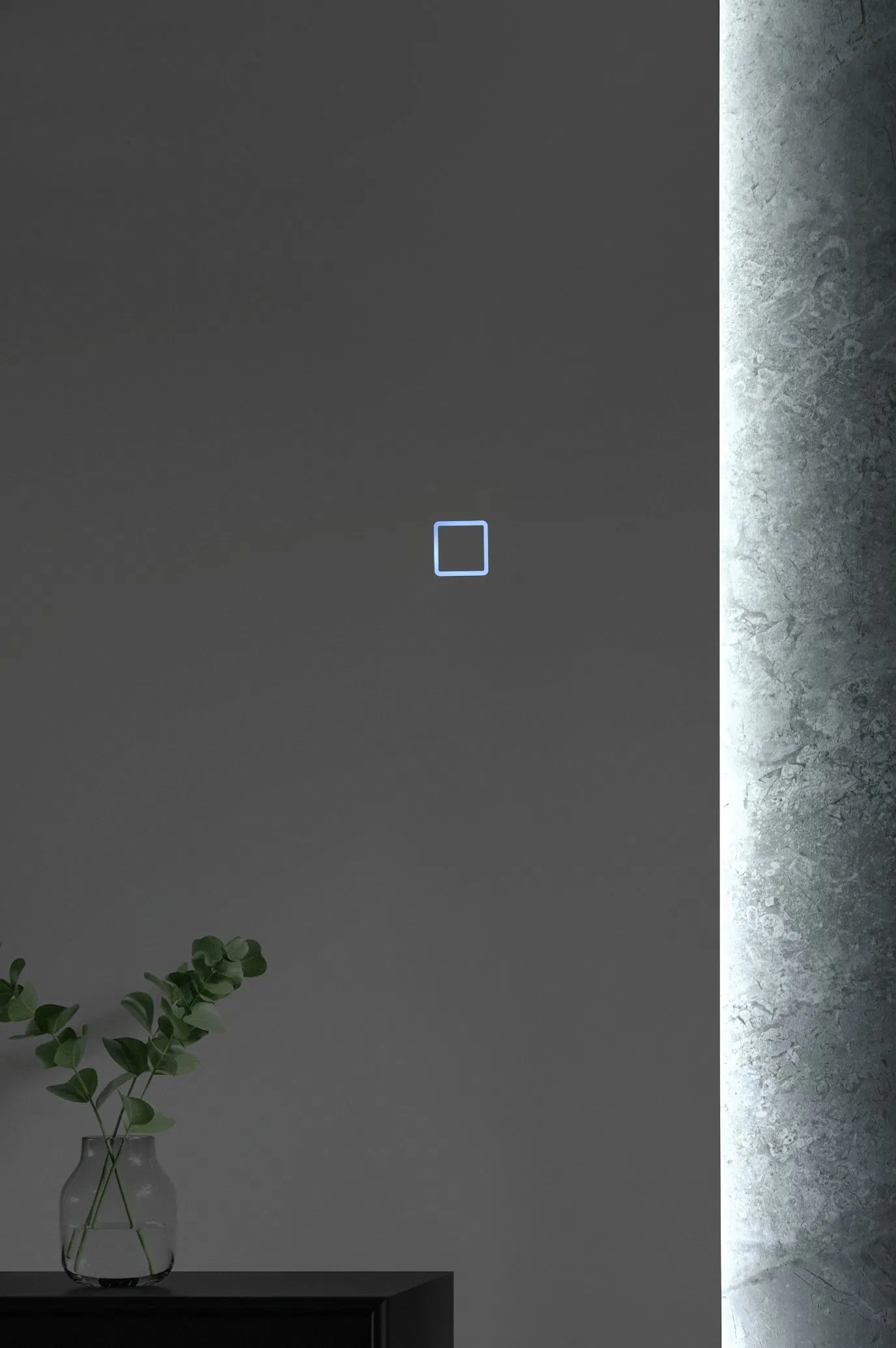 Customized Home Decoration Glass Smart Dressing Vanity Makeup Sticker Salon Espejos Bathroom Wall LED Light Full Body Mirror/Sink/Toilet/Hair Dryer/Toothbrush