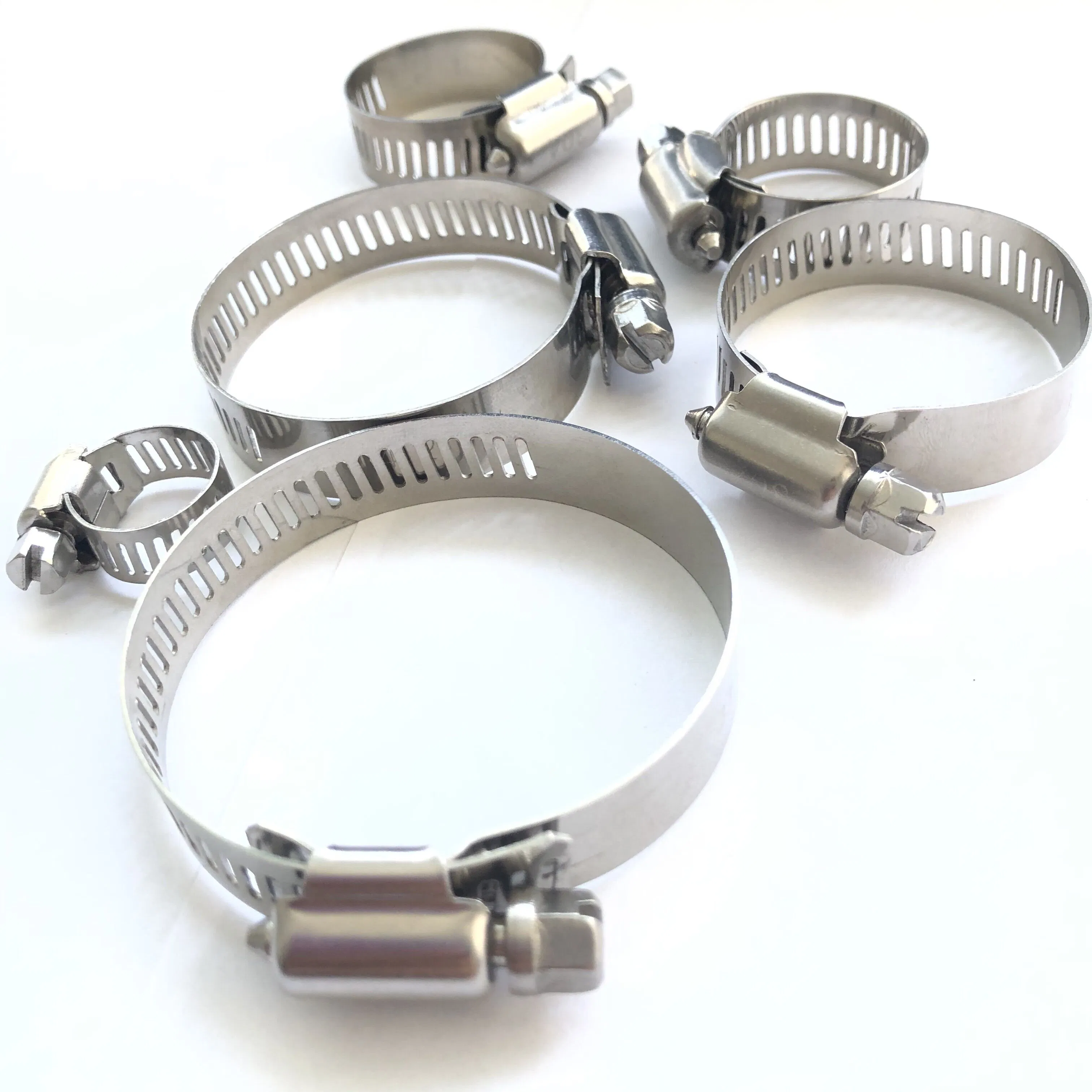 Manufacturer Direct 201 304stainless Steel Galvanized Iron American Hose Clamp