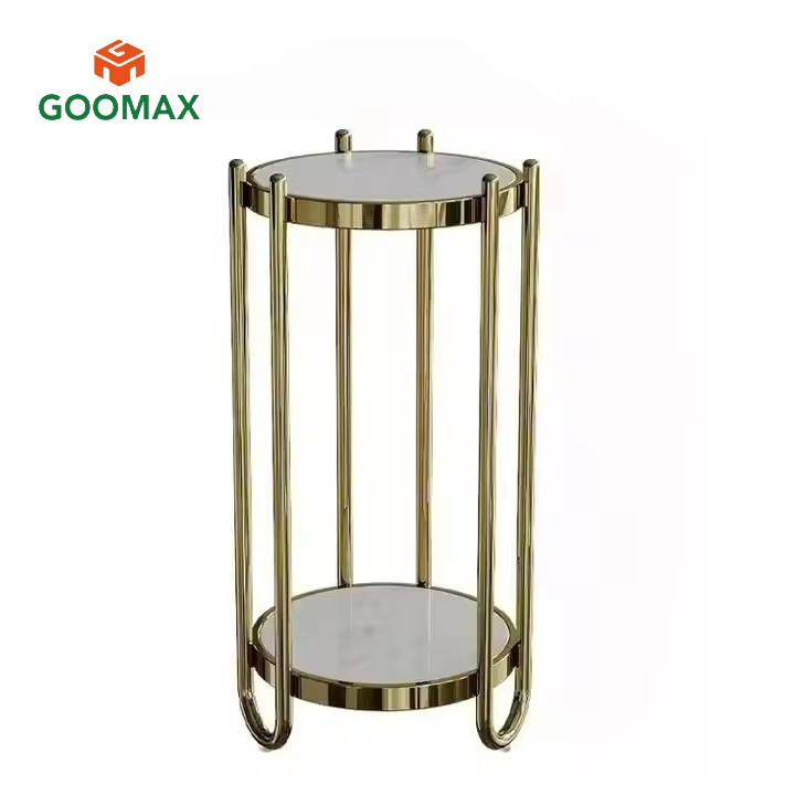 Chic Stainless Steel Flower Stand for Home Furniture with Customization Options