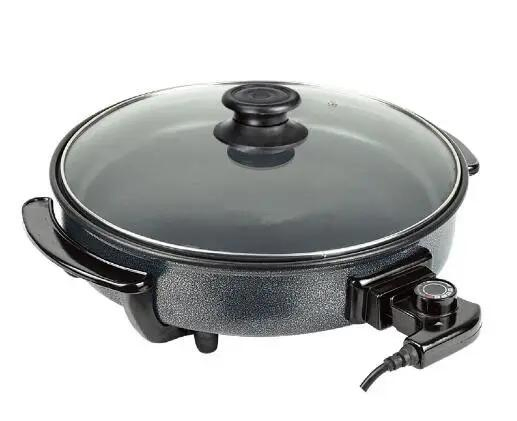 High Quality Household Aluminum Pizza Pan Non Stick Custom Logo Auto Temperature Control Electric Pan