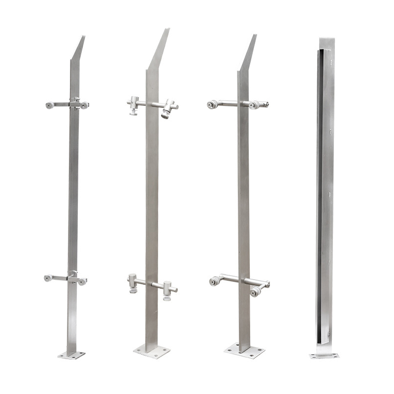 OEM Factory Tmerpered Glass Balcony Railing Residential Stair Handrail Corridor Framless Glass Railing Balustrade Post for Villa/Hotel/Apartment