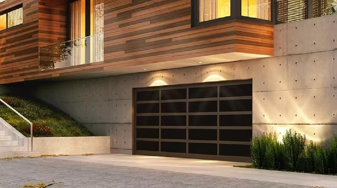 Custom Residential Commercial Industrial Clear Glass Garage Door