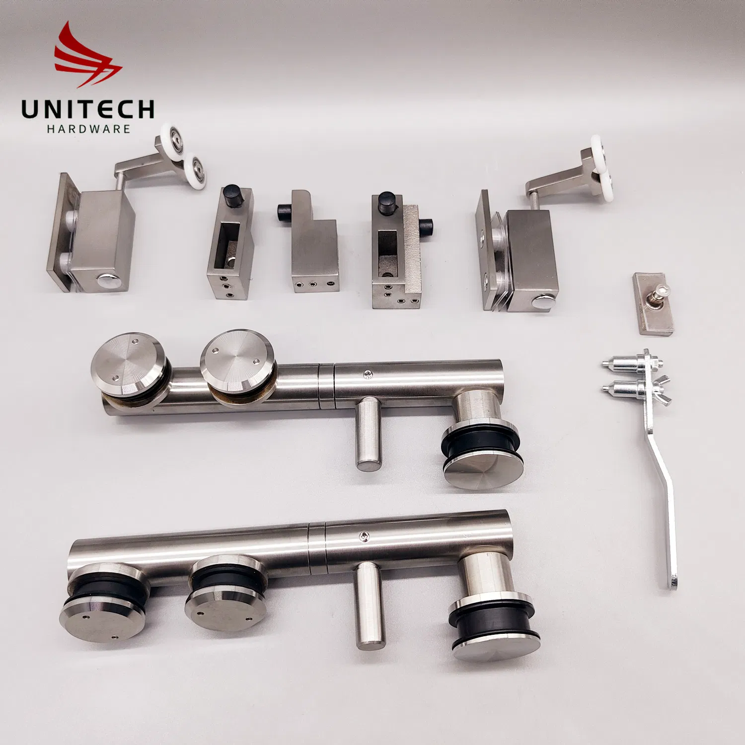 New Design Bathroom Glass Folding and Sliding Door Roller and Clamp Accessories